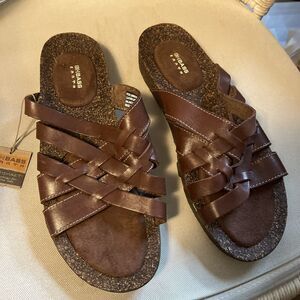 GH Bass Earth Sandals 11M Brown Leather